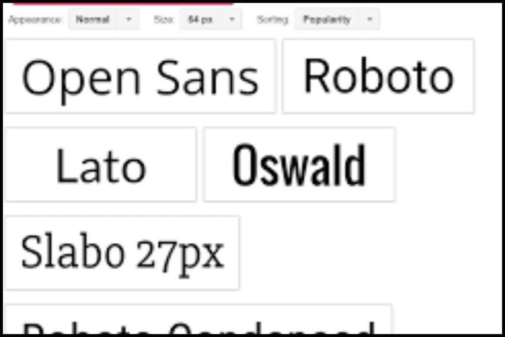 Por que usar o Google Fonts:
Todas as fontes são 100% gratuitas para uso pessoal e comercial.
Integração com sites e plataformas como WordPress e Figma.
Baixe para uso local ou incorpore via CSS diretamente em projetos web.
Interface simples e poderosa, com filtros por categoria, idioma e estilo.
Tem muita fonte boa por lá, como a clássica Roboto, Poppins, Lato, entre tantas outras. Inclusive, é um ótimo lugar para explorar pares tipográficos (combinações de fontes para títulos e corpo de texto)
